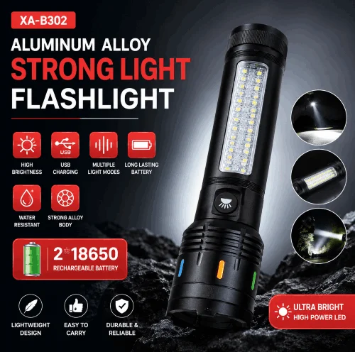 BLACK JAGUAR 48000mAh Tactical Search Light Original BD 3 - AuraCart