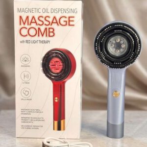 Magnetic Oil Dispensing Scalp Massage Comb with Red Light Therapy – XC-901 Price in Bangladesh - AuraCart