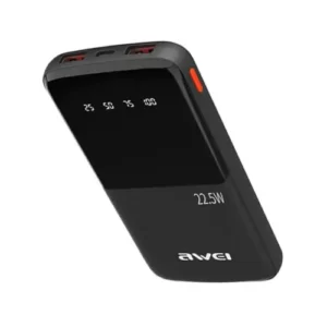 Awei P10K 10000mah 22.5W Fast Charging Digital Display Power Bank Price in Bangladesh - AuraCart