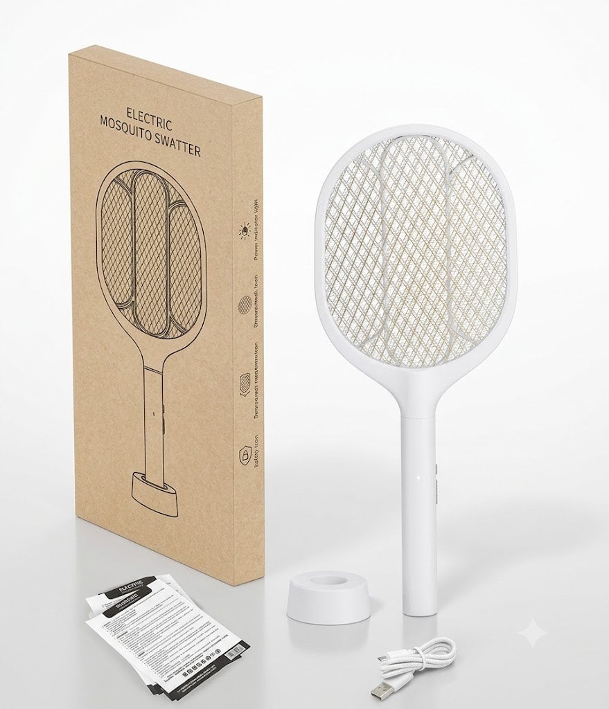Rechargeable Electric Mosquito Swatter Racket
