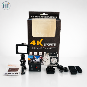 4K WiFi Sports Action Camera with 170° Wide-Angle Lens, Waterproof Case & Full Accessories Kit Price in Bangladesh - AuraCart