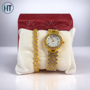 Elegant Luxury Full Diamond Quartz Watch Price in Bangladesh - AuraCart